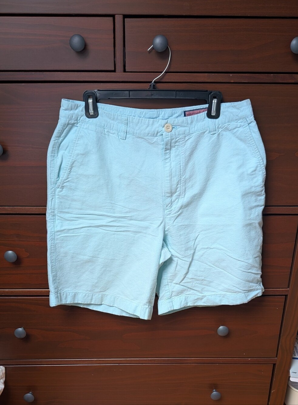 Vineyard Vines Men's Shorts Teal 100% Cotton Size 34